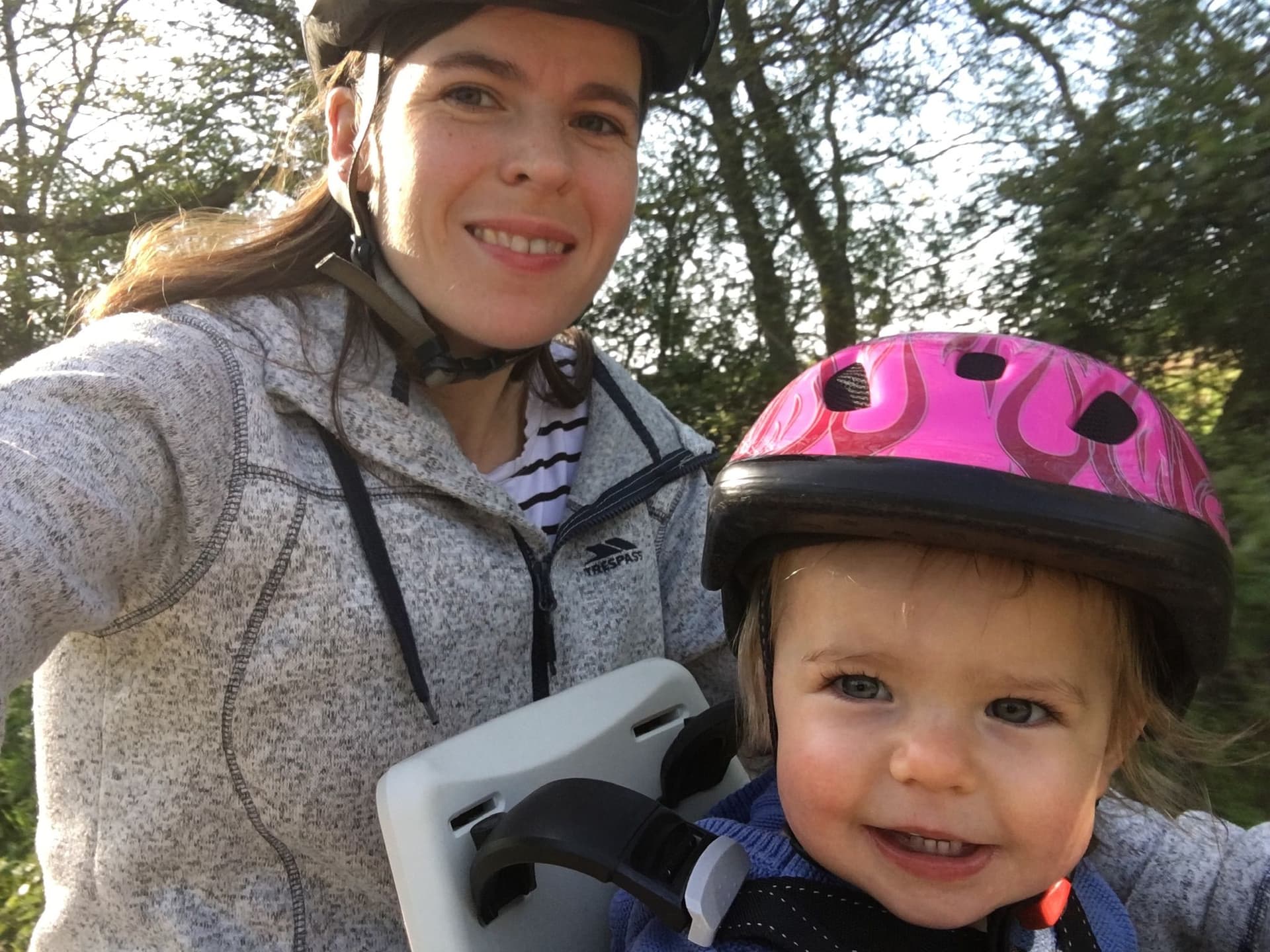 My daughter and me: Catherine's introduction to bike riding with kids